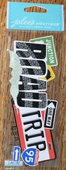 Jolees ROAD TRIP 3D Title Drive Car Ride Family Vacation Map Scrapbook Stickers