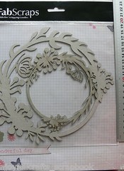 NATURE Filigree Round 2 Pieces 175-200mm & 120-130mm Across -DieCut Chipboard GH
