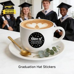 120 X Class of 2026 Stickers, Graduation Party Sticker, Class of 2026 Decor, Gra