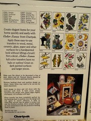 Chartpak Color Scenes Rub On Transfers Sunflowers Sewing Notion Birdhouses LOT