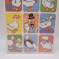 VTG Vintage Goose Stickers Eureka Paper Magic Group Geese White Ducks