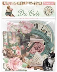 Stamperia HOUSE OF ROSES Die Cuts Chipboard Pieces 39/pk DFLDC132