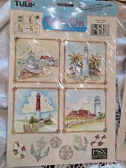10 Sheets Rub on Transfers bee butterfly bear grape rose dog cat fish lighthouse
