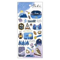 Mind Wave Sticker Sheet Set of 3 – Nature Countryside Blue Green, Pink & Blue