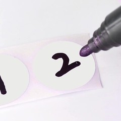 ® 1“White Circle Dot Stickers Color Coding Labels 1000PCS 2 Rolls