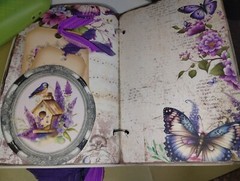 Butterfly And Flowers Junk Journals Small Scrapbook USA Seller