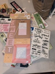 Baby Girl Scrapbooking Embellishments Lot Stickers Paper Crafts Mixed Media
