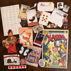 100+ Lot Junk Journal Altered Book Mixed Media Collage Scrapbook Embellishment