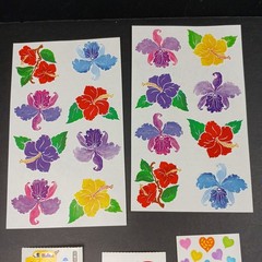 Vintage Mrs Grossmans Stickers Mixed Lot of 25 Flowers Cars Money Hearts Hawaii