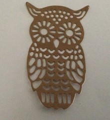 Owl die cut embellishments 3-1/4” x 2” 6 pieces Choose color