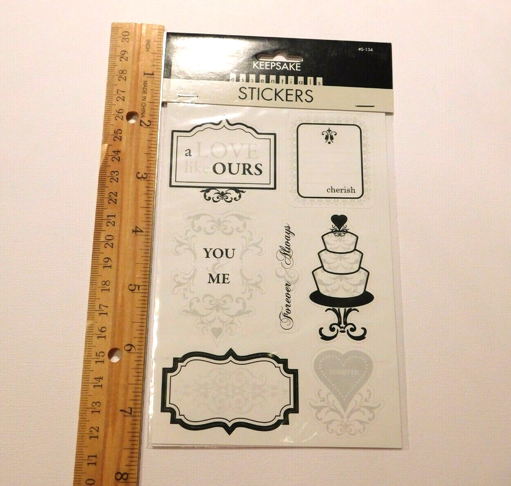 Keepsake Essentials Stickers Lot 2 Sheets Package ~Wedding Phrases~ Creativity