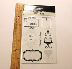 Keepsake Essentials Stickers Lot 2 Sheets Package ~Wedding Phrases~ Creativity