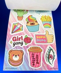 Crown Jewlz Animals & Food Prismatic Mini Sticker Book