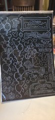 Disney Dazzler Black Scrapbook Stickers Mickey Pirates Toontown Splash Mtn #1231