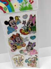 Rare Vtg Disney Babies Foiled Stickers New Old Stock