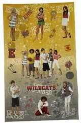 HIGH SCHOOL MUSICAL #2 Stickers (16pc)Disney•4″x 6.5″East High •Wildcats•Singing
