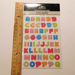 Keepsake Essentials Stickers Lot of 2 Sheets Package ~ABC Fun Letters~Creativity