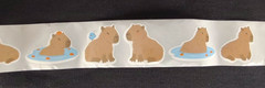1000pcs Funny Cartoon Capybara Stickers Roll 16 Designs (2 Rolls) ST41