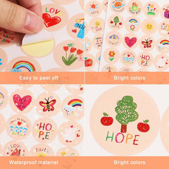 600Pcs round Jesus Stickers – Christian Religious Art for Kids and Adults