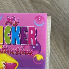VTG Lisa Frank My Sticker Collection 3 Ring Binder Kitten Bubbles w/Stickers