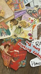 150-200 Pc Ephemera, Card Fronts Cutouts Junk Journal, Scrapbooking, Collage 1lb