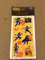 New Hallmark Party Express Pirates Of The Carribean Stickers- 4 Sheets