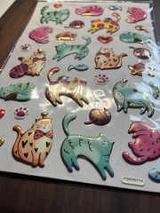 Stick-a-bilities Hobby Lobby PUFFY COLORFUL CATS DIMENSIONAL STICKERS scrapbook