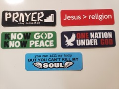 Inspirational Christian Stickers with Bible Verses and Faith Quotes!