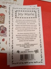 Rare Retired Lot of 9 Joy Marie Scrapbooking Stickers
