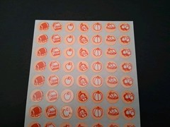 Vintage Stickers CTP Sticker Sheet Not Scratch Sniff Mini Glossy Pumpkins