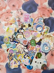 Kawaii Sticker flake *100* pcs GRAB BAG Sanrio, San-x, Kamio, Mind Wave, etc.