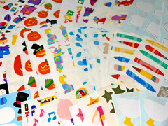 Mrs Grossmans Sticker Lot Holiday Birthday Kids 175+ Strips Creative Memories