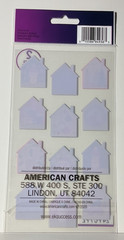 Sticko Holiday Houses Stickers EK Success 2020 Christmas Foil Accents 24PC New