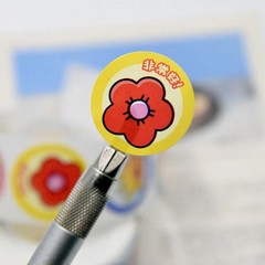 500Sheets/Roll Little Red Flower Reward Stickers Motivational Decals for Kinderg