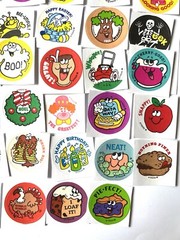 62 Retro 80s Scratch & Sniff Retro Stickers. One of Each, No duplicates
