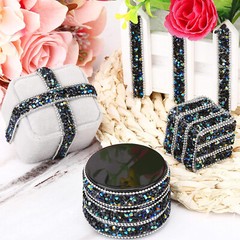 1X 108″ x 0.4″ Black Shiny Crystal Rhinestone Diamond DIY Decor Sticker Decal #B
