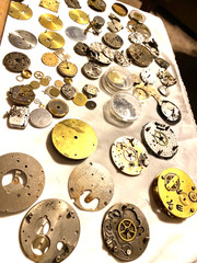 Large Lot of Craft Art Supplies Junk Drawer Steampunk Watch Parts 015-008