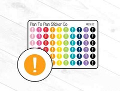 1483-32~~Exclamation Icon Planner Stickers.
