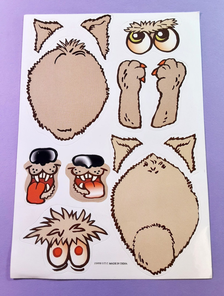 Design a were-wolf activity sticker sheet