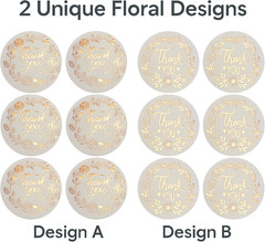 500 Pack 1.5 Inch round Thank You Stickers Roll,Premium Adhesive Labels for Smal