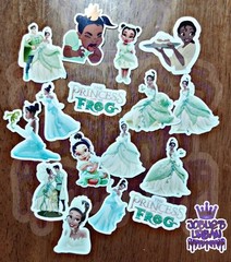 16 pcs Princess and The Frog Tiana Stickers
