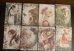 Fairy Themed Mixed Media Junk Journal Ephemera Kit Scrapbook Paper Craft Junk