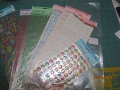 9 New Sheets Creative Touch Stickers- All Alphabets Letters – Assorted Styles