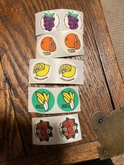 Vintage 3M Scratch & Sniff Stickers Lot – Orange. Grape,banana,lemon,flower
