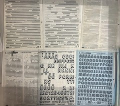 Letraset Letters Numbers Lot Of 85+ Sheets Many Fonts/Sizes + Chartpak Formatt