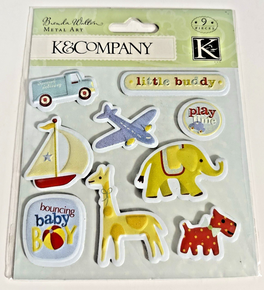 K&Company Small Wonders BOY’S METAL ICONS 9 PIECES