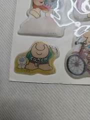 Vintage Holographic Hologram Sports Ziggy American Greetings Puffy Stickers Wow