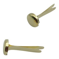320 Pieces 8Mm round Long Leg Brads, Paper Fasteners Metal Brads with Box, Paper