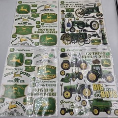 John Deere Farm Scrapbooking Stickers Lot Of 4