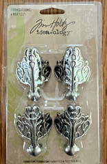 Tim Holtz Idea-ology & Paper Studio Embellishment Lot Corked Vials Knobs